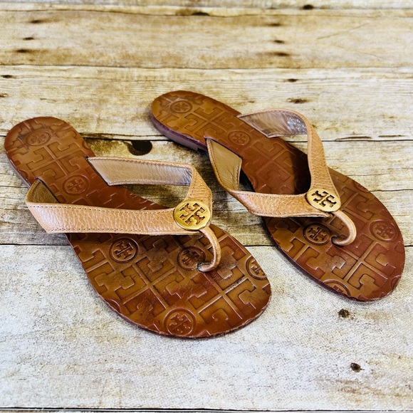 Tory Burch Shoes - Tory Burch Size 6 Brown Leather Sandals